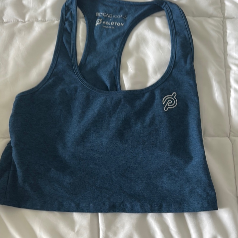 Peloton Blue Racerback Sports Bra
